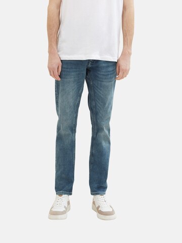 TOM TAILOR Tapered Jeans i blå