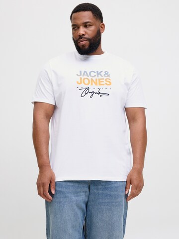 Jack & Jones Plus Shirt 'JORCanggu' in Wit: voorkant
