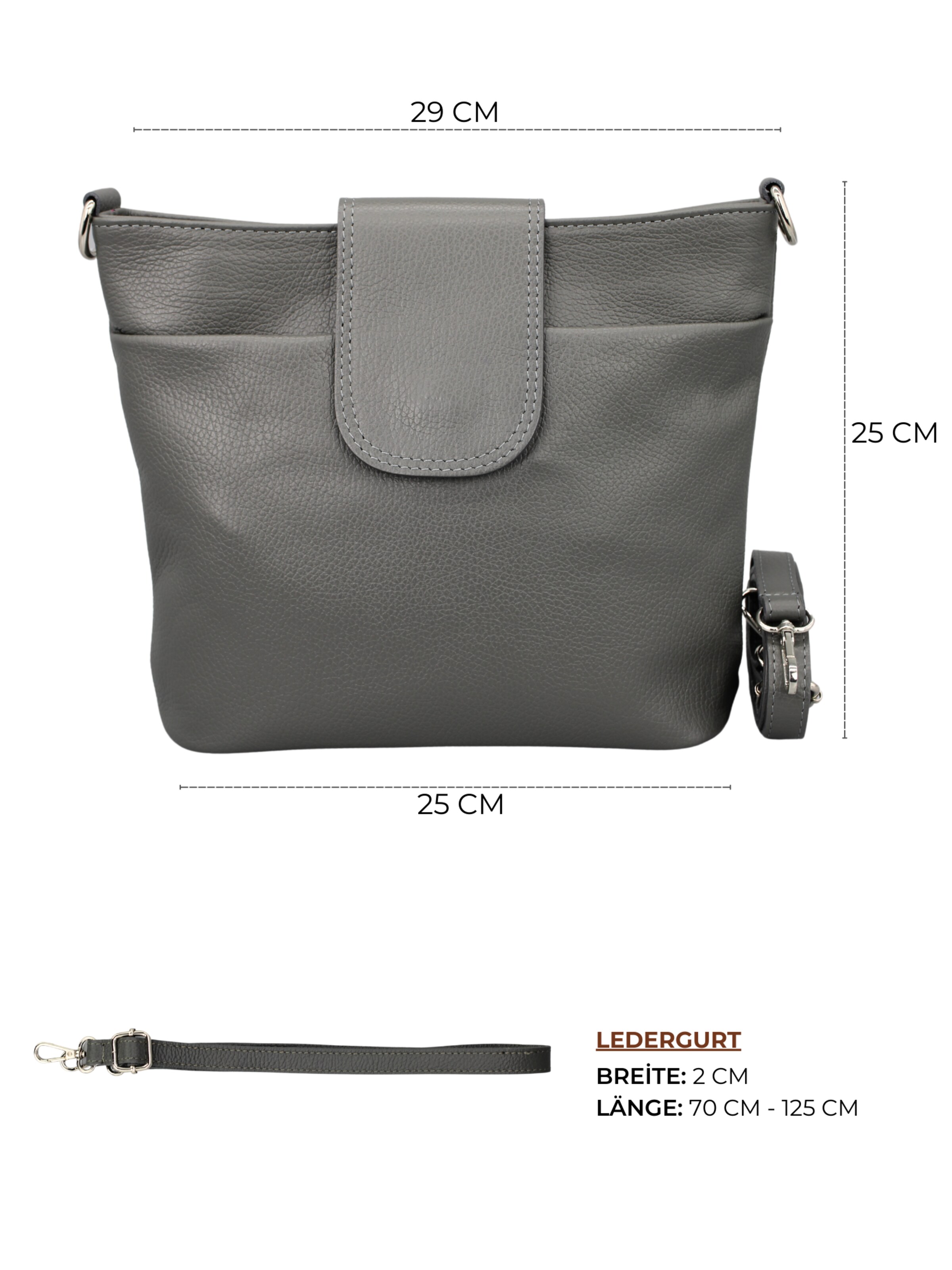 Brise Skuldertaske 'Ellie' i grå