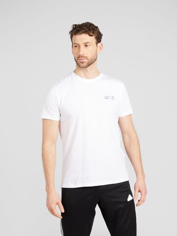 ALPHA INDUSTRIES T-shirt i vit: framsida