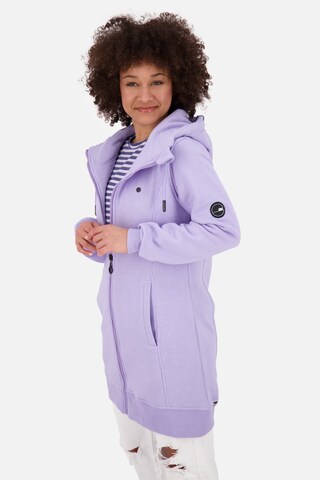 Alife and Kickin Zip-Up Hoodie 'JasnaAK' in Purple