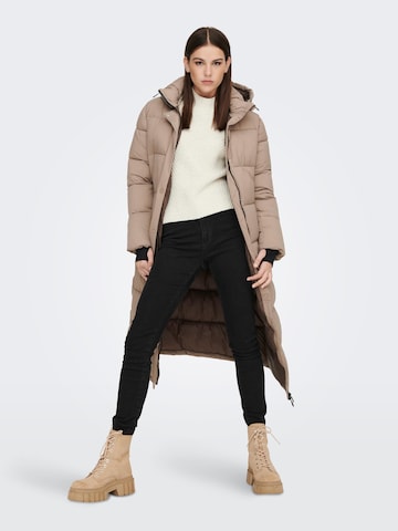 Manteau d’hiver 'Ann' ONLY en beige : devant