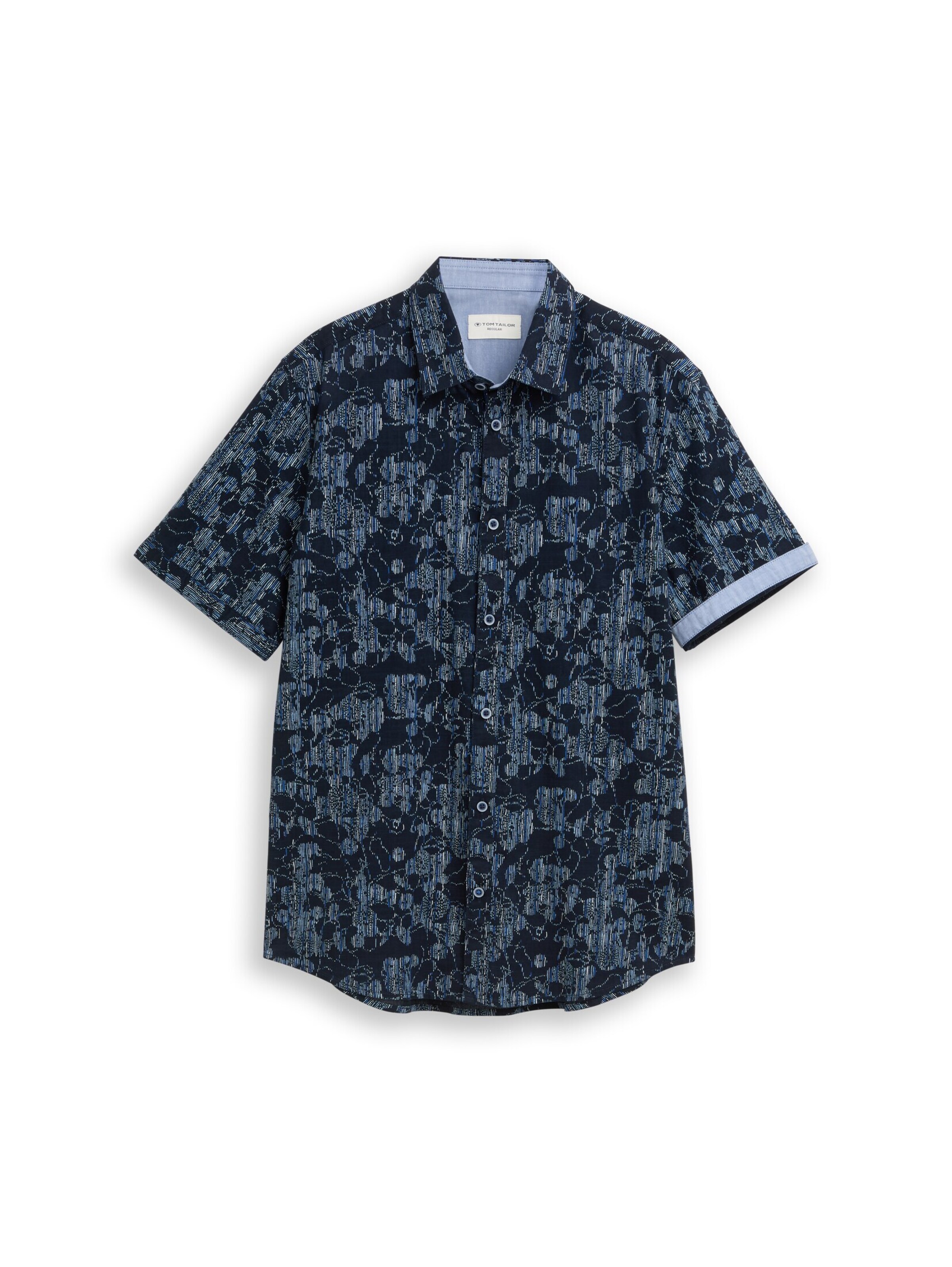TOM TAILOR Overhemd in Blauw: voorkant