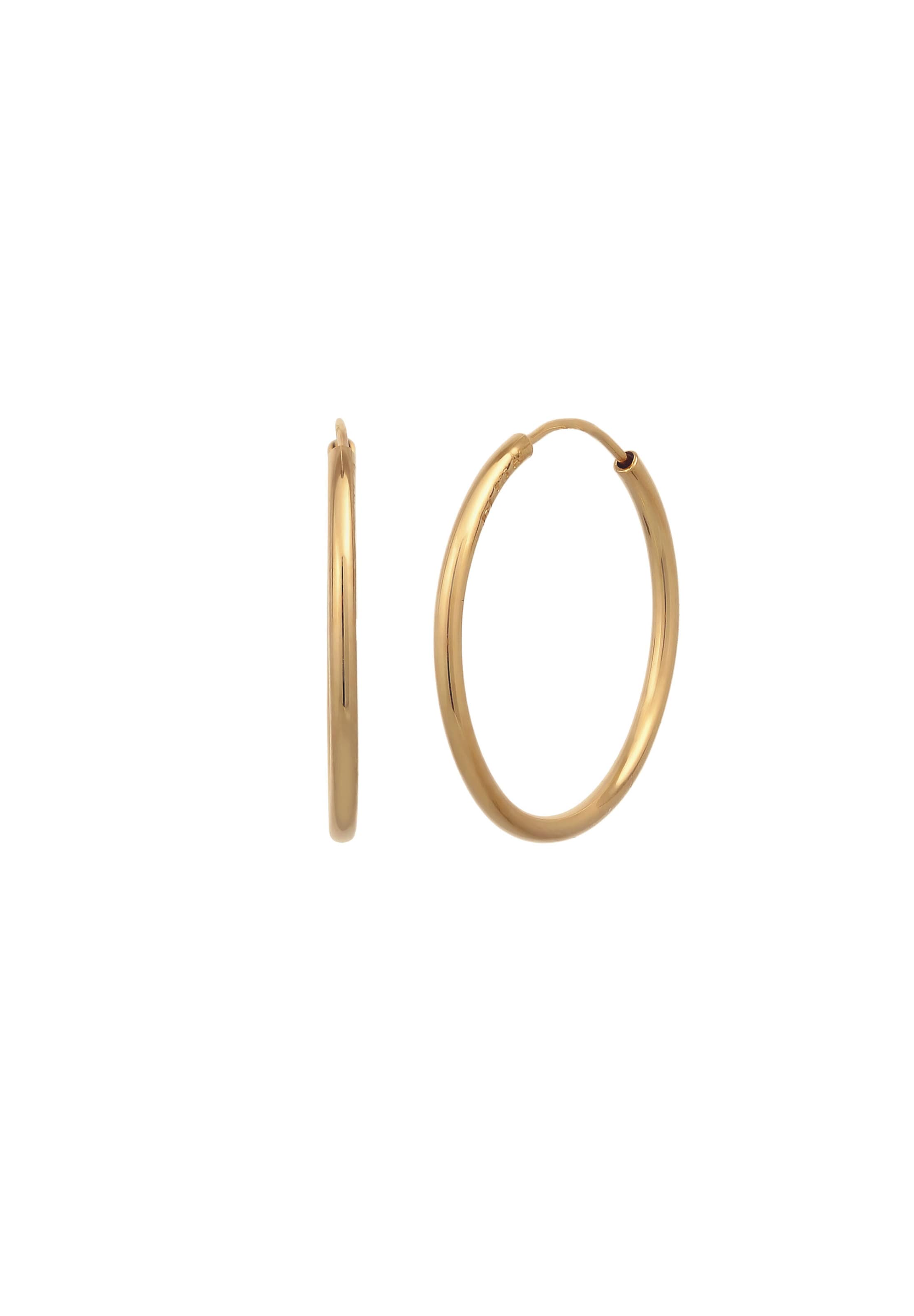 Stilnest Earrings in Gold: front