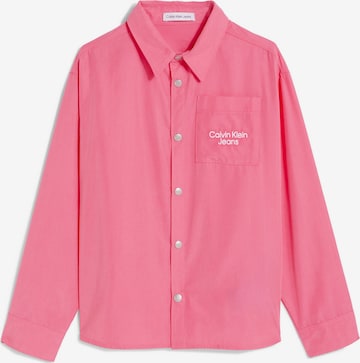 Calvin Klein Jeans Blouse in Roze: voorkant