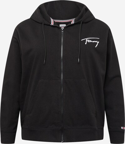 Tommy Jeans Curve Zip-Up Hoodie in Red / Black / White, Item view