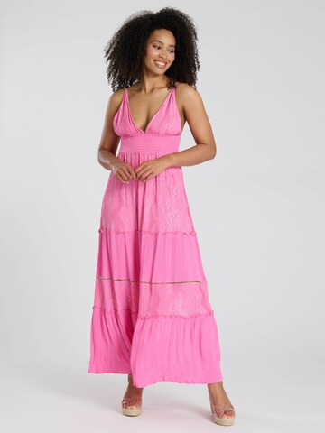 Robe South Beach en rose : devant