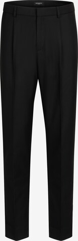 Regular Pantalon à plis 'Mick Dagger' BRUUNS BAZAAR en noir : devant
