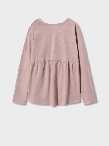 MANGO KIDS T-Shirt 'PEPLUM' in Pink