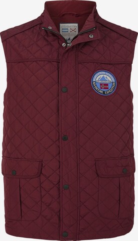 Jan Vanderstorm Vest 'Rodewin' in Red: front