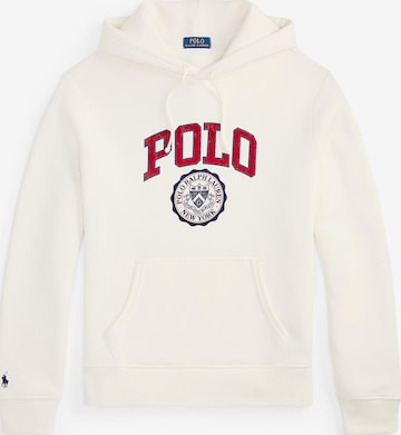 balta Polo Ralph Lauren Megztinis be užsegimo 'SEASONAL FLEECE': priekis