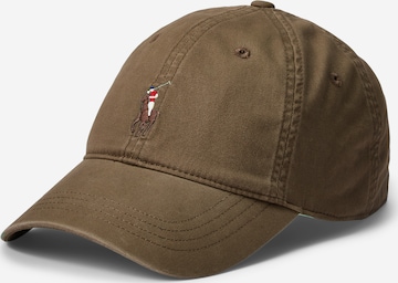 Casquette Polo Ralph Lauren en marron : devant