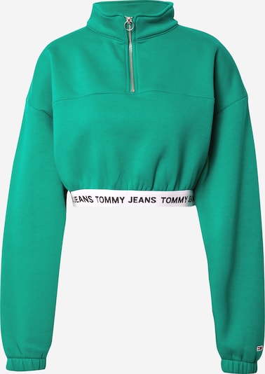 Tommy Jeans Sweatshirt in jade / schwarz / weiß, Produktansicht