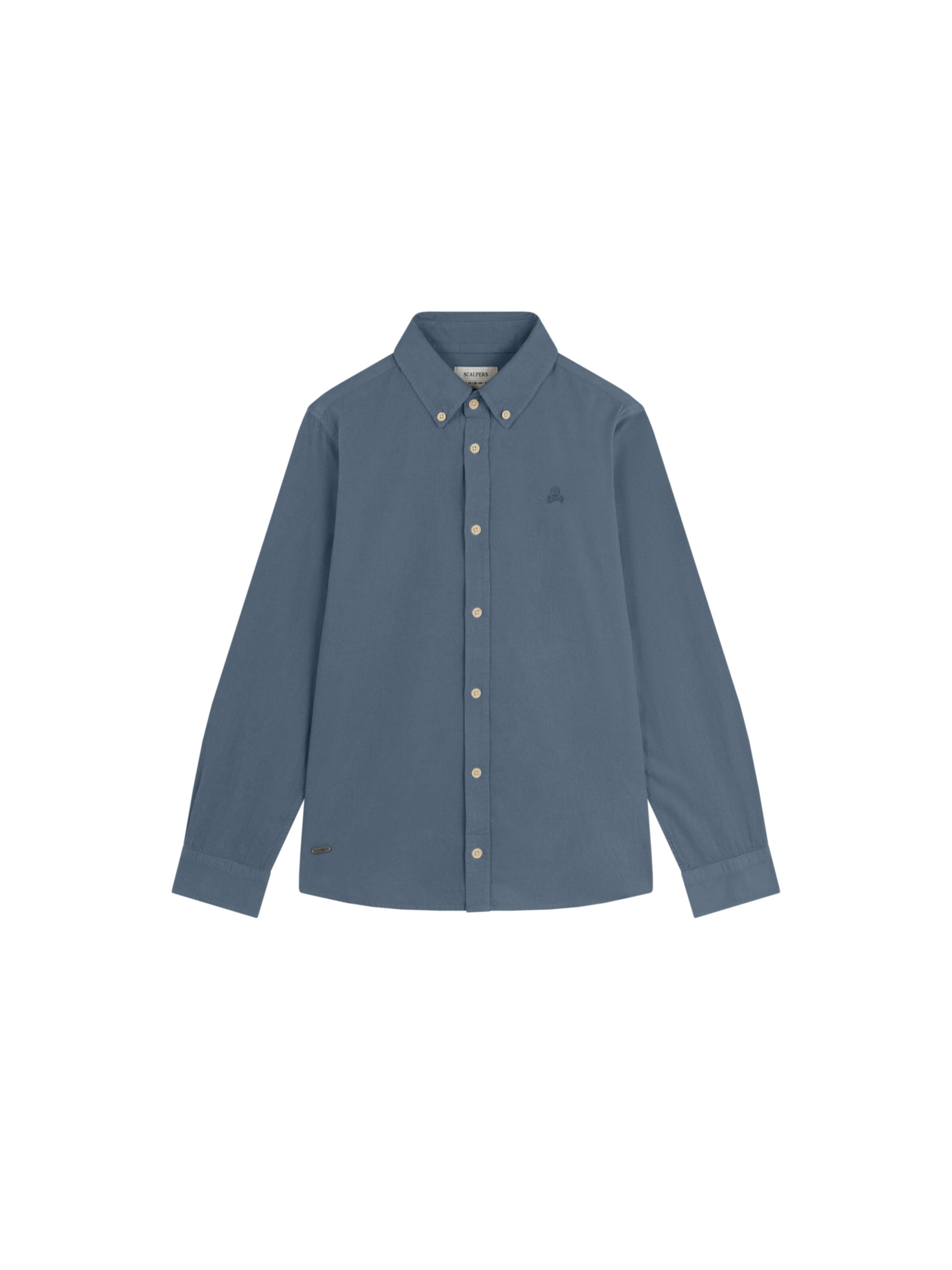Scalpers Regular fit Πουκάμισο σε μπλε: μπροστά