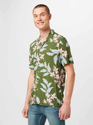 Key Largo Regular fit Overhemd 'TRINIDAD' in Groen: voorkant