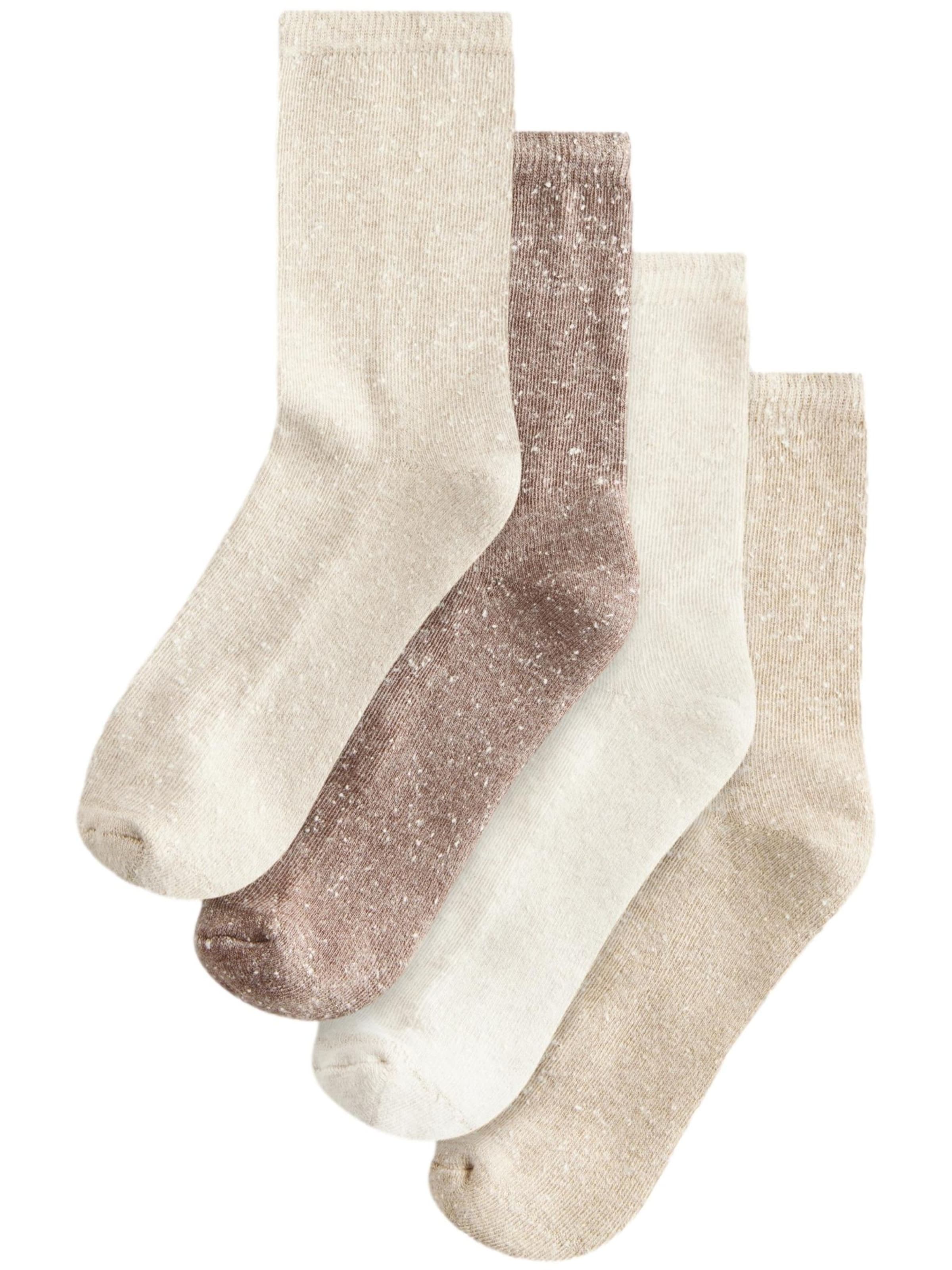 Next Къси чорапи в бежово: отпред