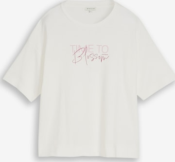 TOM TAILOR Футболка в Белый: спереди