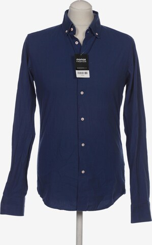 Bertoni Button Up Shirt in M in Blue: front