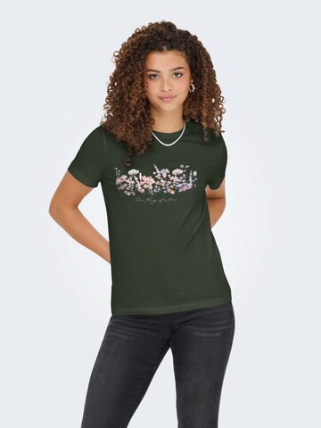 Tricou de la ONLY pe verde: față