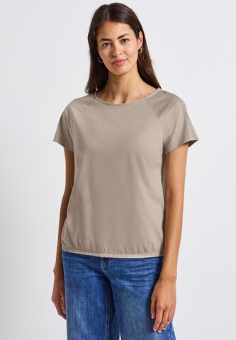 STREET ONE T-Shirt in Beige: Vorderseite