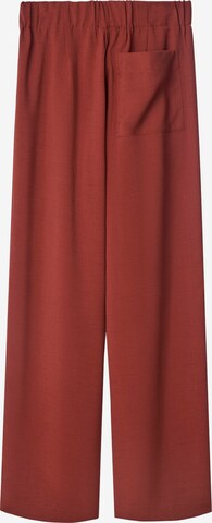 Adolfo Dominguez Regular Bundfaltenhose in Rot