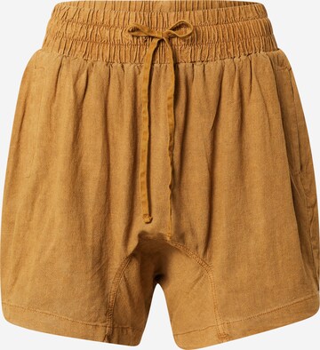 Free People - Loosefit Calças em castanho: frente