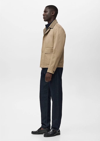 MANGO MAN Between-Season Jacket 'Mac' in Beige