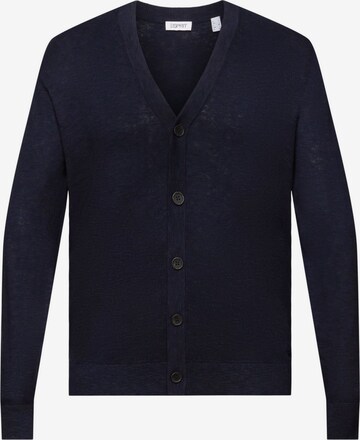 ESPRIT Knit Cardigan in Blue: front