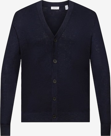 ESPRIT Knit Cardigan in Blue: front