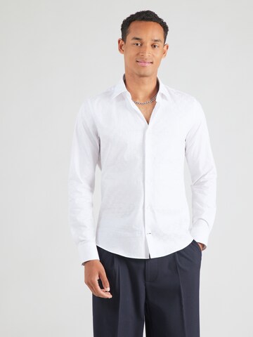 JOOP! Slim fit Πουκάμισο 'JSH-258Pierce3' σε λευκό: μπροστά