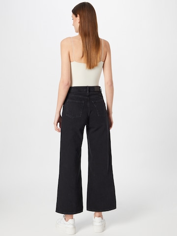 Monki Wide Leg Jeans in Schwarz