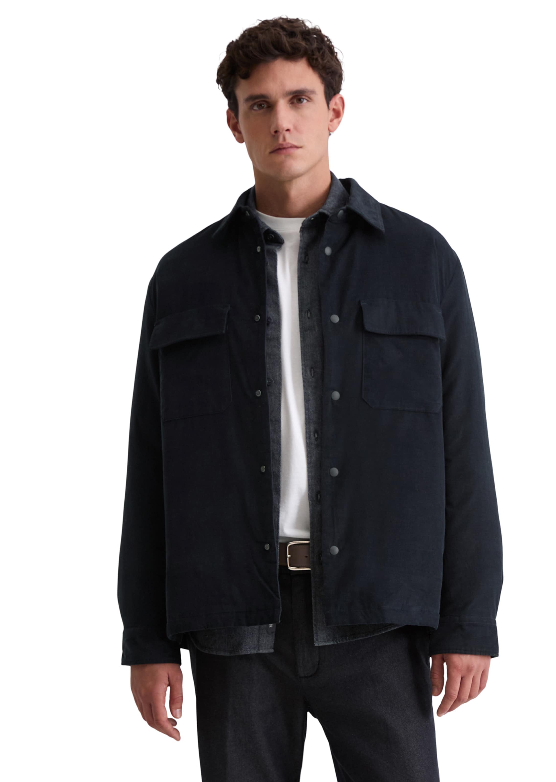 Marc O'Polo Between-Season Jacket in Blue: front