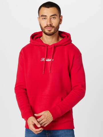 Sweat-shirt HOLLISTER en rouge : devant