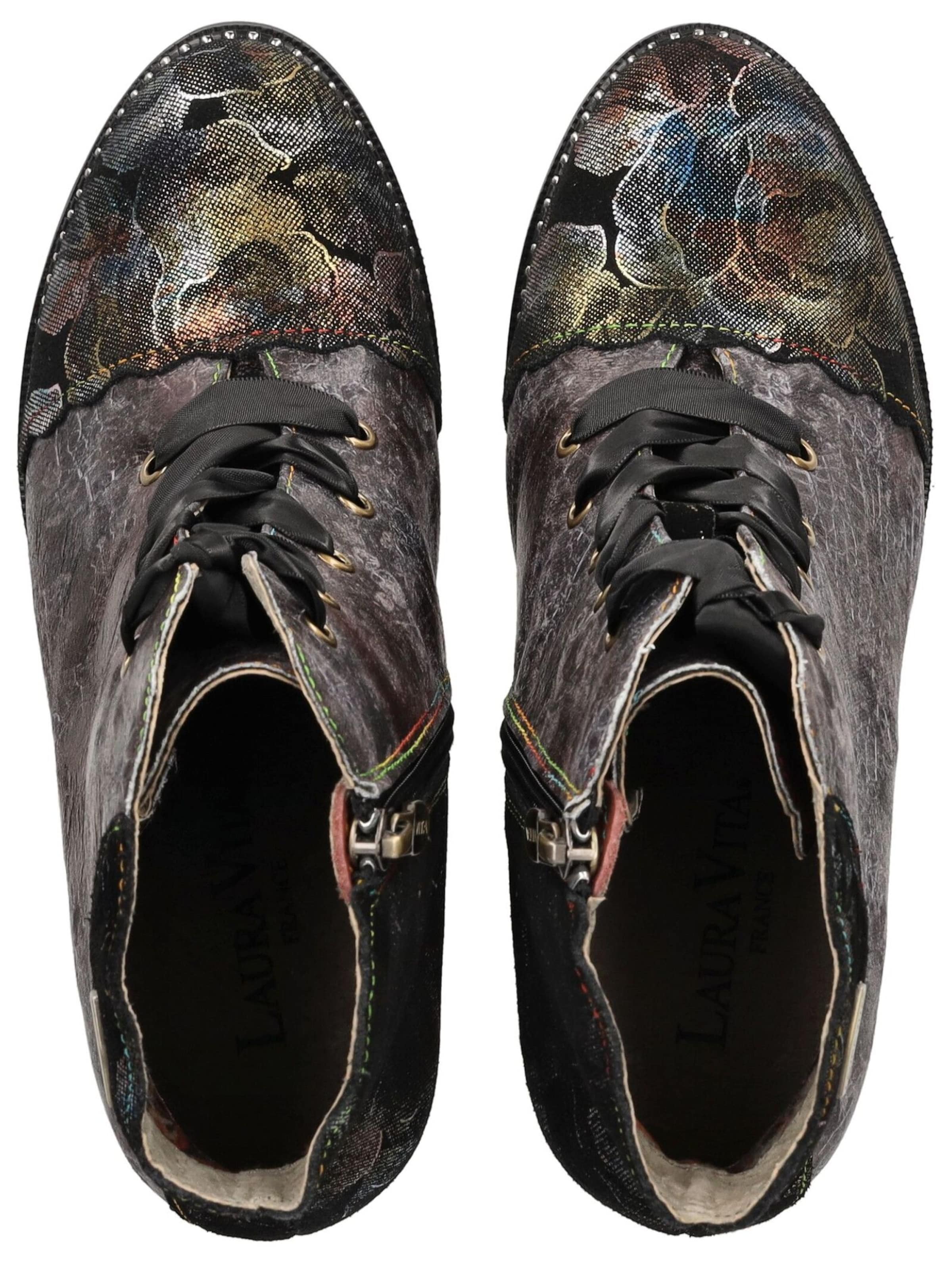 Laura Vita Schnürstiefelette in Schwarz