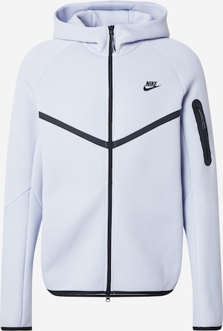 Veste de survêtement 'Tech Fleece' Nike Sportswear en bleu : devant