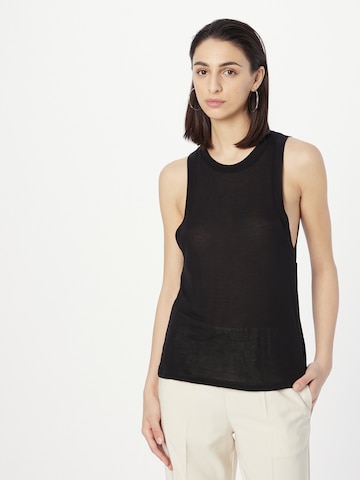 Dondup Top in Black: front