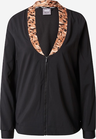 PUMA Спортивная куртка 'Safari' в Черный: спереди