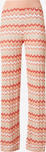 VILA Kalhoty 'EMBER' - béžová / oranžová / červená / bílá, Produkt