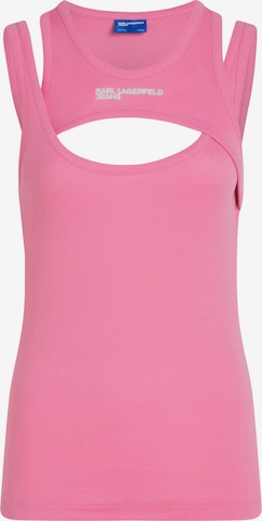 Top di KARL LAGERFELD JEANS in rosa: frontale