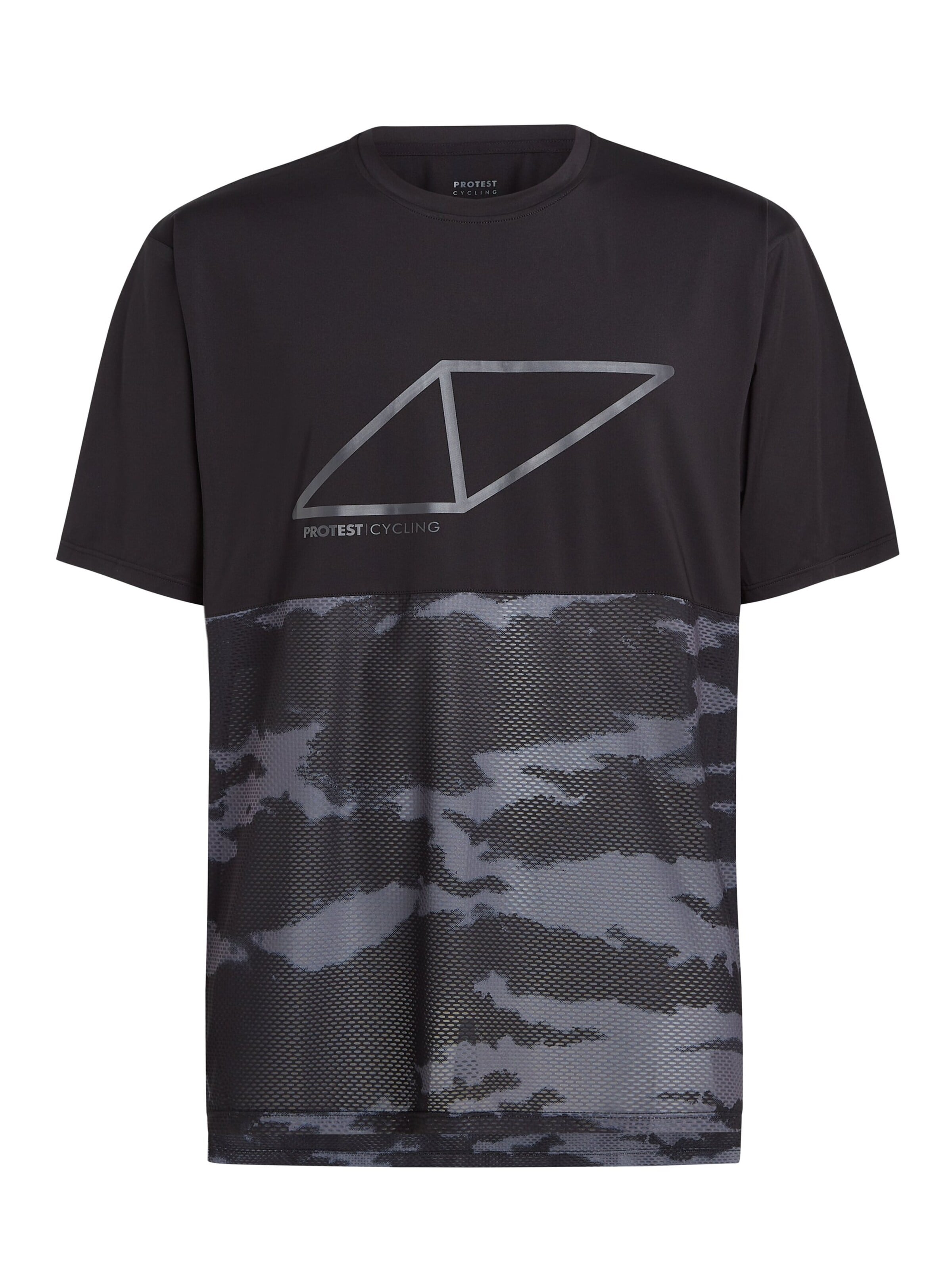 PROTEST Functioneel shirt 'PRTMASLOW' in Zwart: voorkant