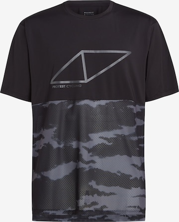 PROTEST Performance shirt 'PRTMASLOW' in Black: front