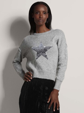Pull-over MADELEINE en gris : devant
