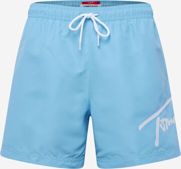 Shorts de bain Tommy Jeans en bleu : devant