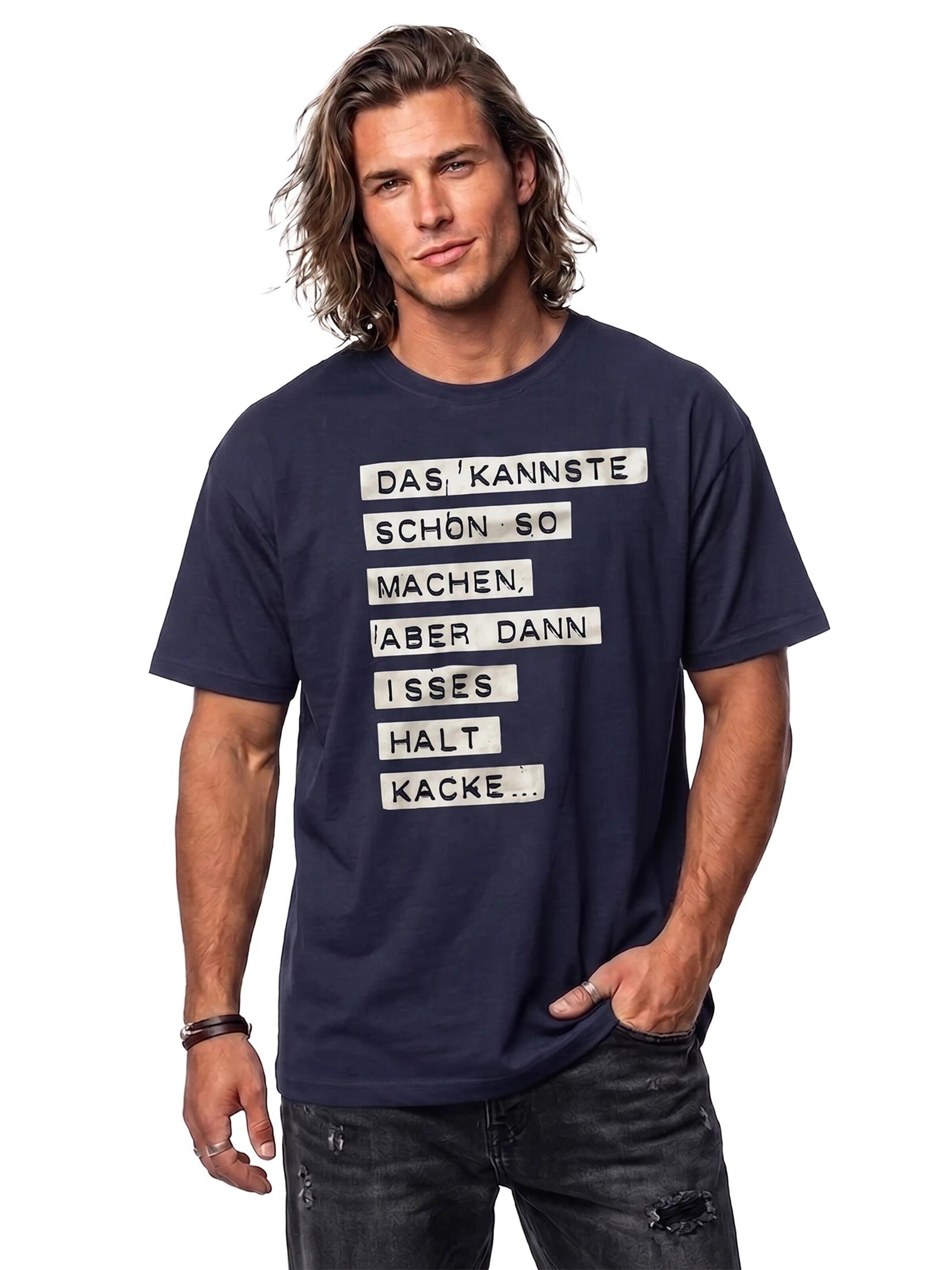MAKAYA Shirt 'Kacke' in Blue