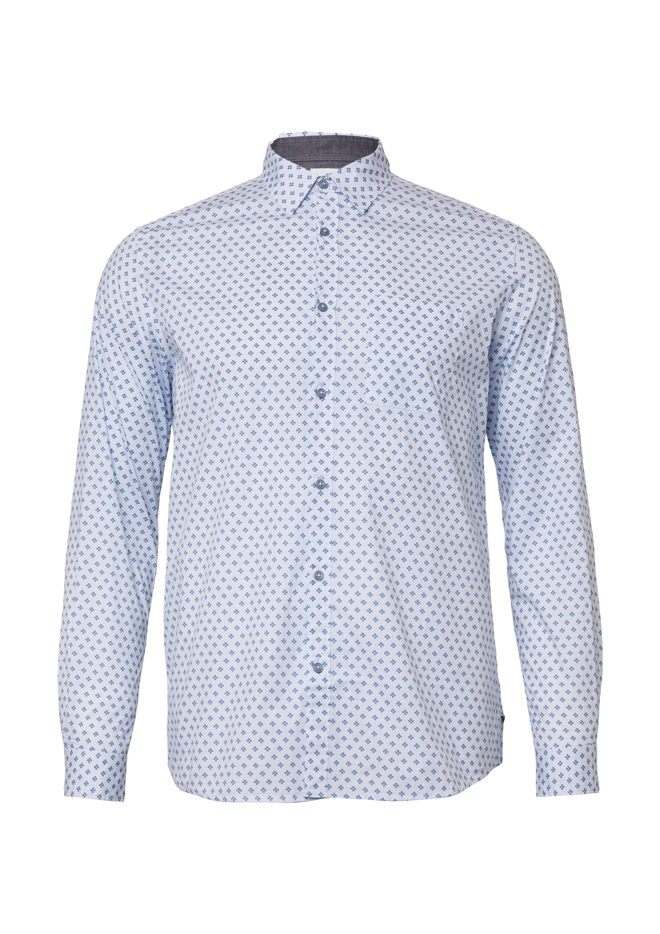 s.Oliver Overhemd in Blauw: voorkant