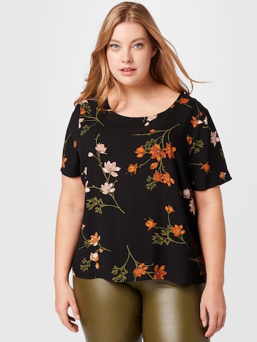 ABOUT YOU Curvy - Camiseta 'Elmira' en negro: frente