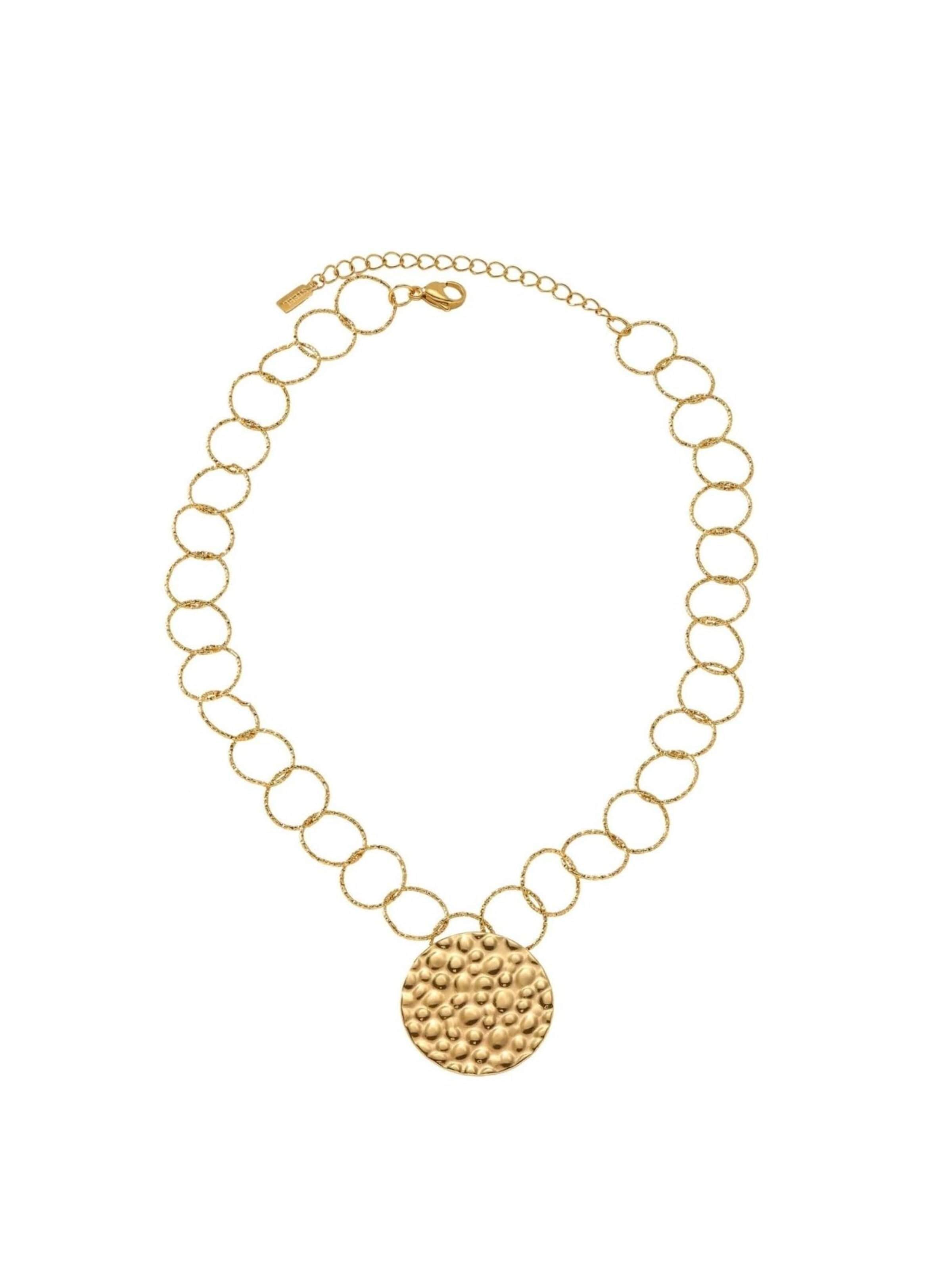 DNSK Copenhagen Necklace 'VILJA' in Gold: front