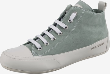 Candice Cooper High-Top Sneakers in Green: front