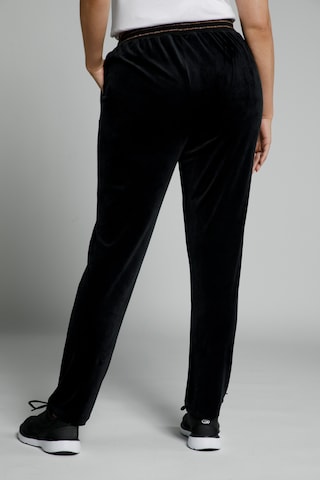 Coupe slim Pantalon Ulla Popken en noir