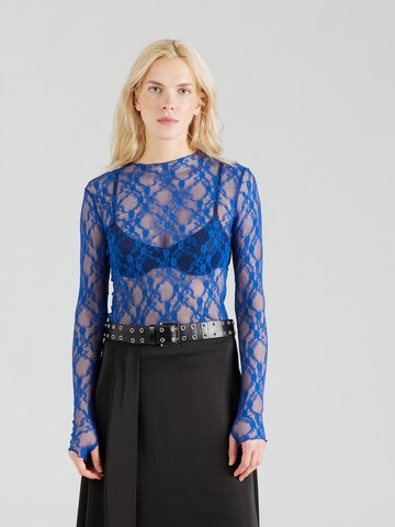 TOPSHOP Shirt in Blau: Vorderseite